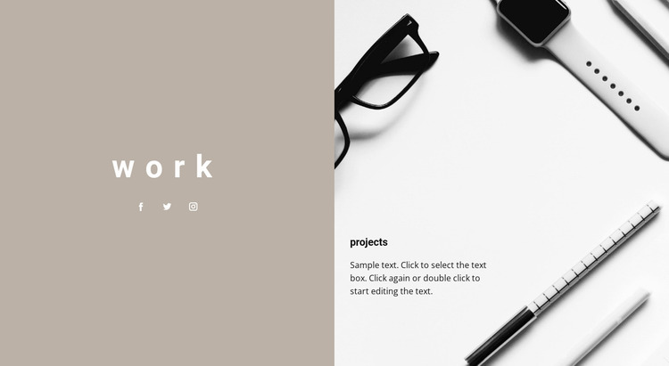 Our projects Website Mockup