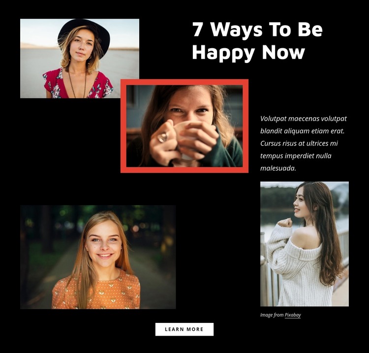 Be mindful of the present moment HTML Template