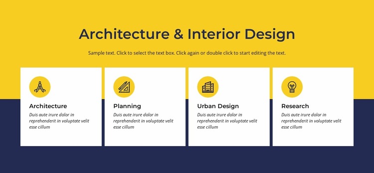 Architecture and interior Website Builder Templates