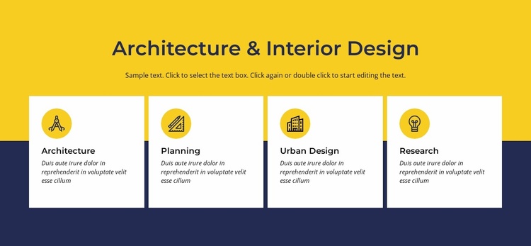 Architecture and interior Landing Page