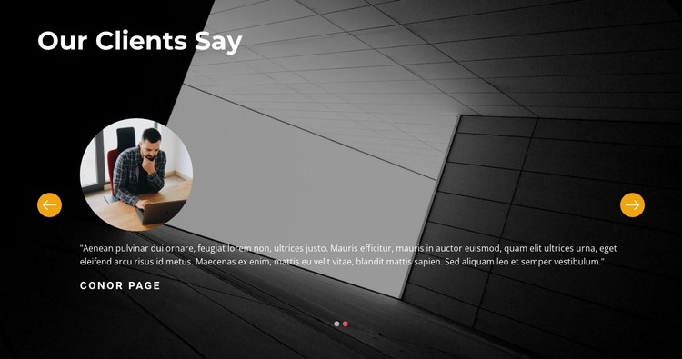 Positive reviews CSS Template