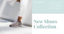 New Shoes Collection Web Layout