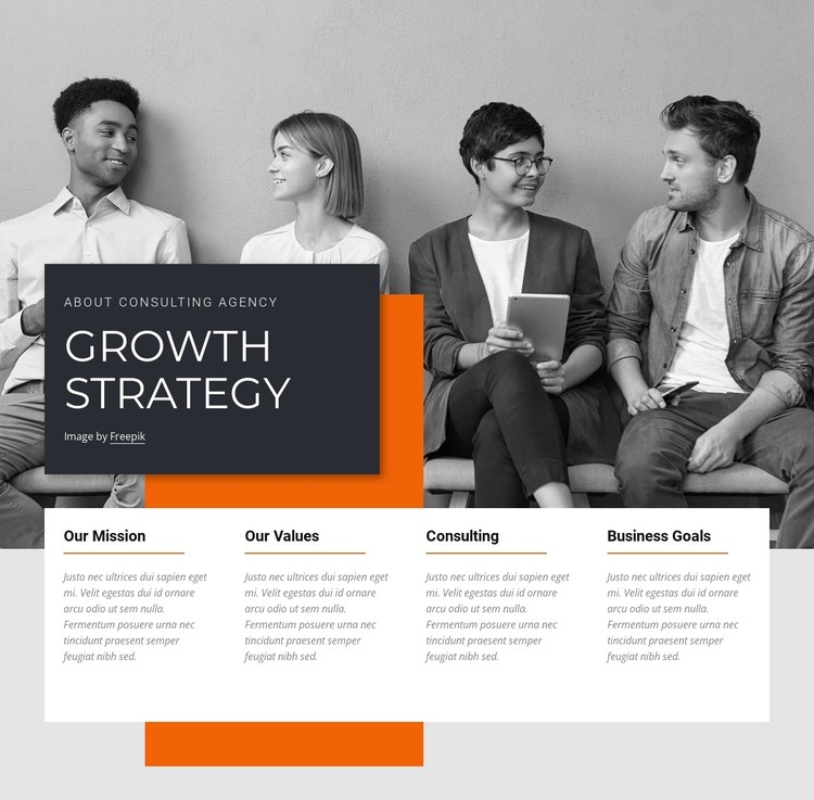Growth strategies CSS Template