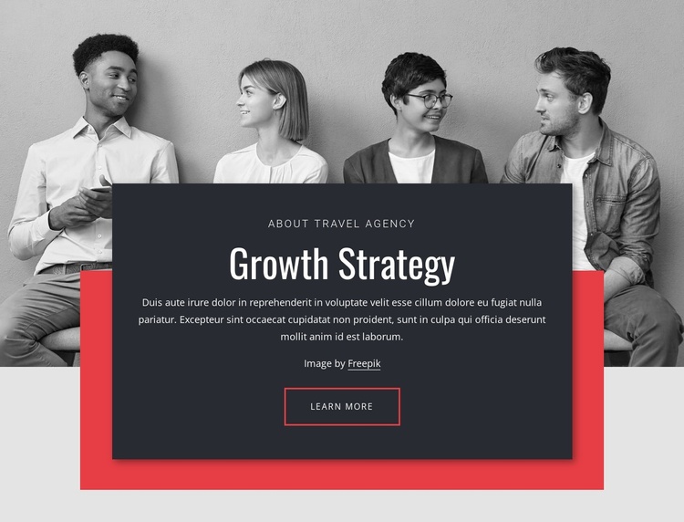 Growth strategies in business Joomla Template