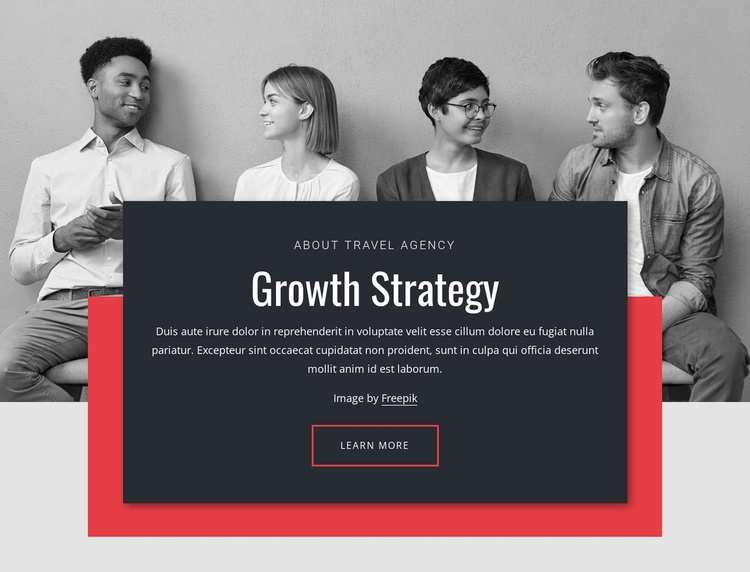 Growth strategies in business Website Template