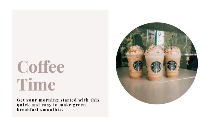 Coffee time css template