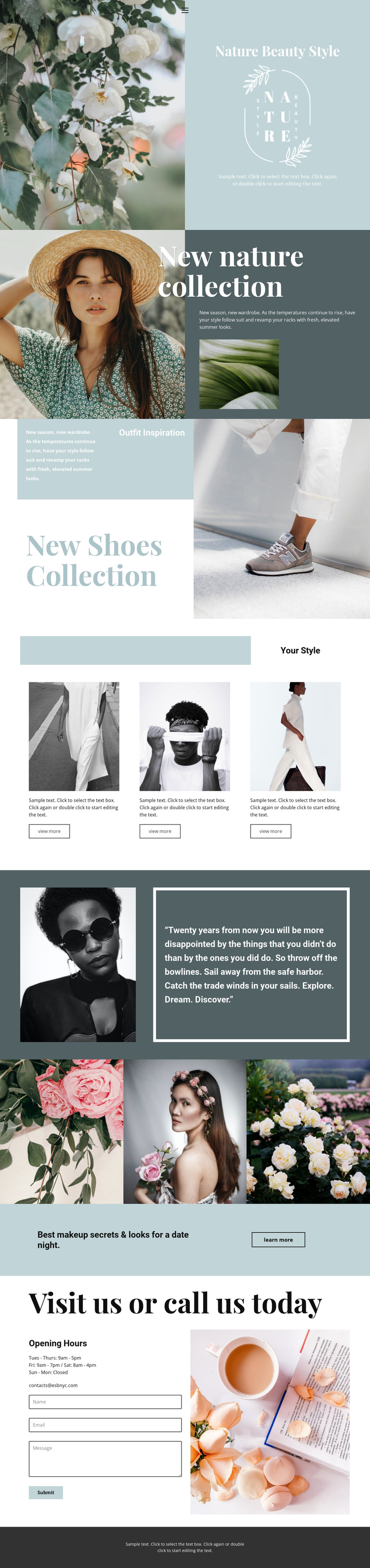 Nature collection Joomla Template