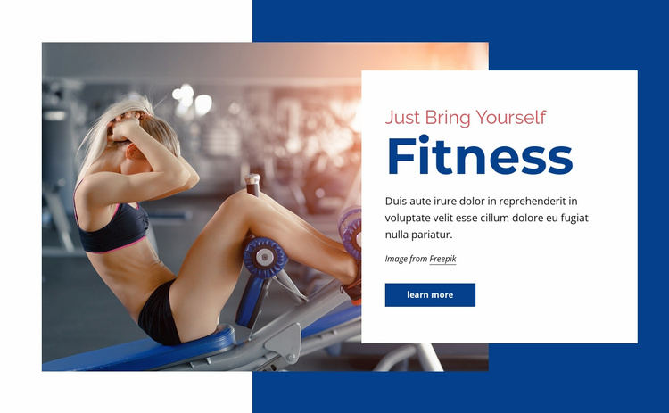 Fitness center Website Template