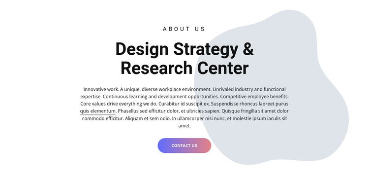 Design center One Page Template