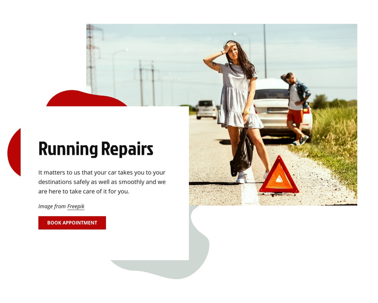 Running car repairs Template