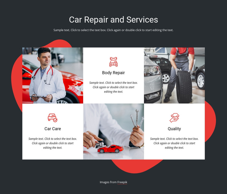 Vehicle service and repairs HTML5 Template