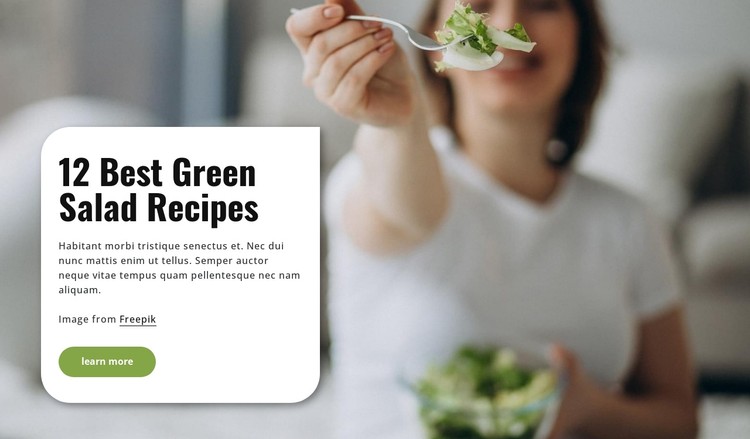 Best green salad recipes CSS Template