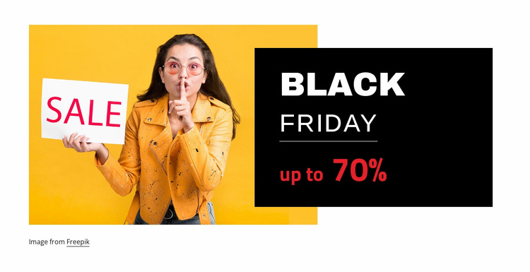 Black friday sales Website Design