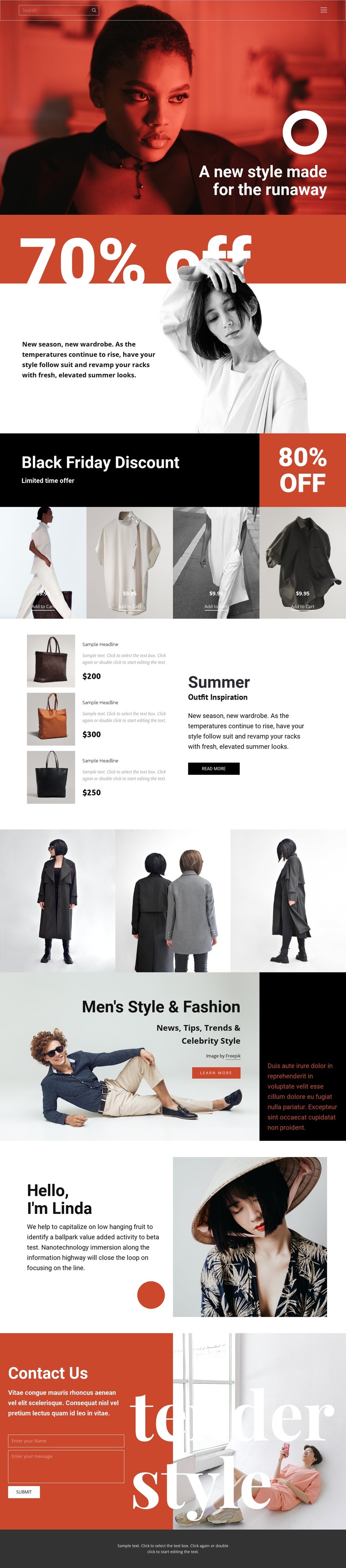Fashion super sale CSS Template