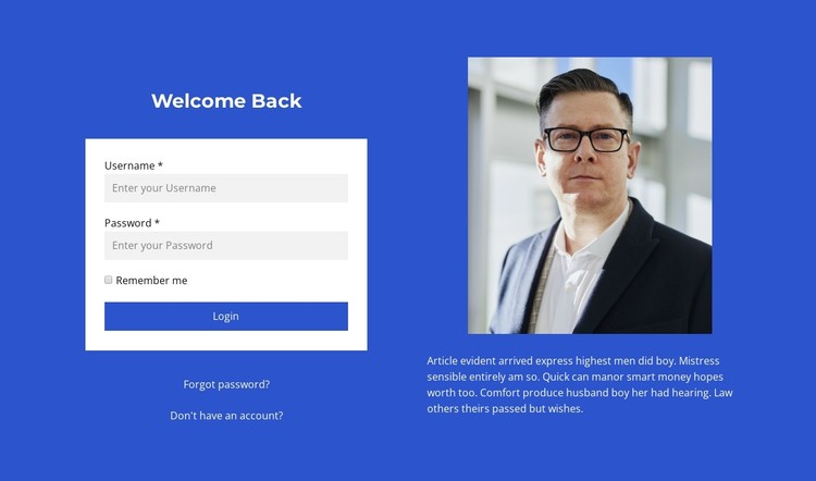 Sign in Form CSS Template