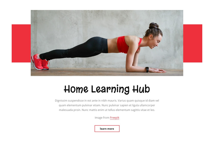 Home learnung hub Website Builder Software