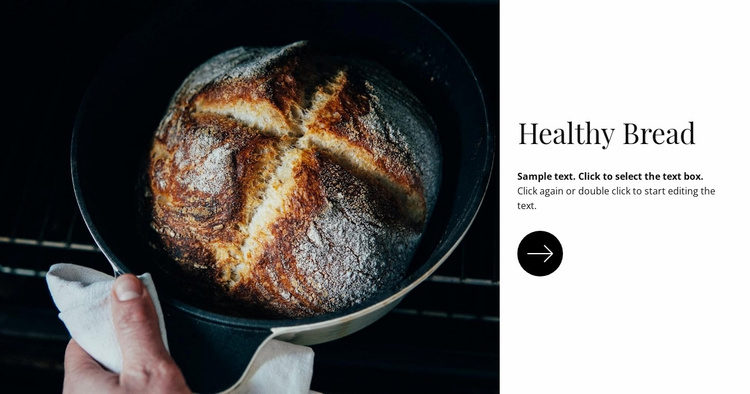 Healthy bread Website Template