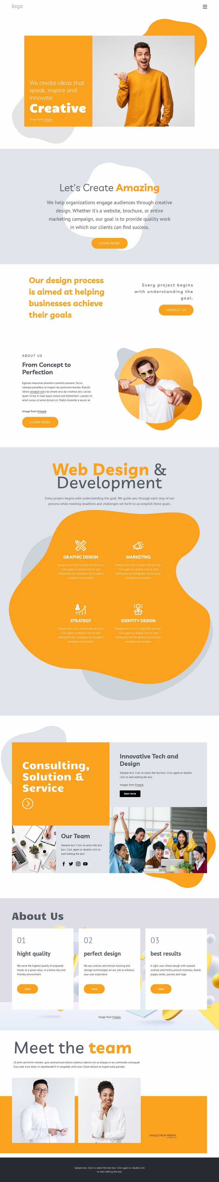 We create memorable websites Web Page Designer