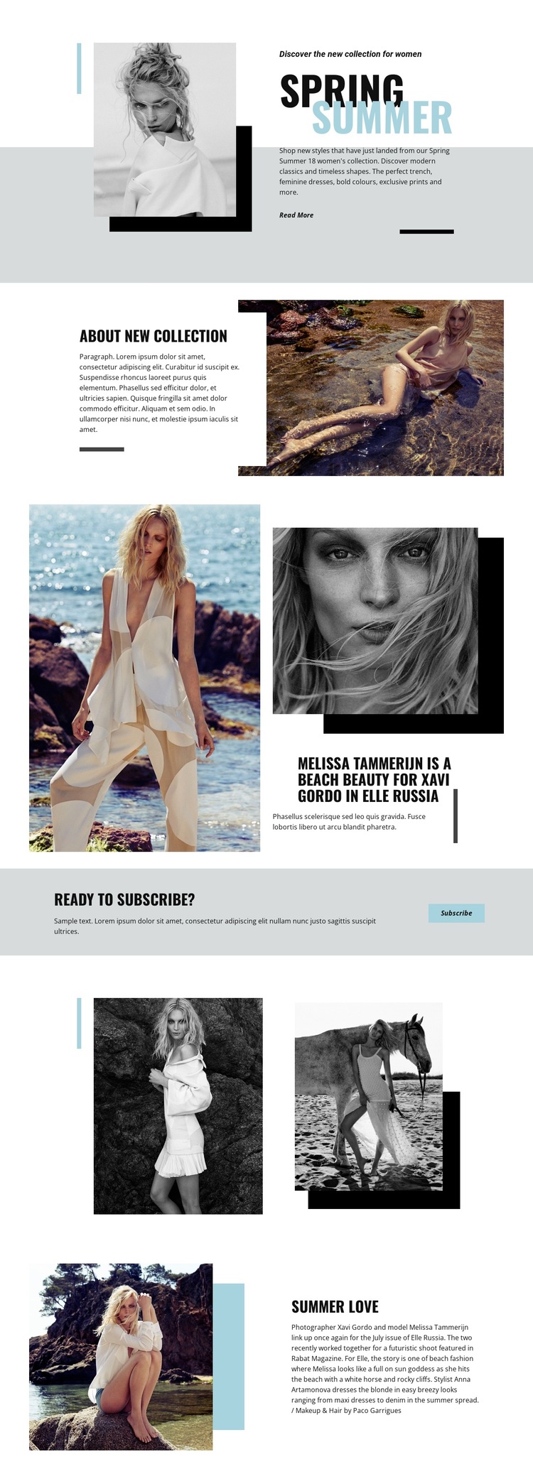 Beach Fashion HTML5 Template