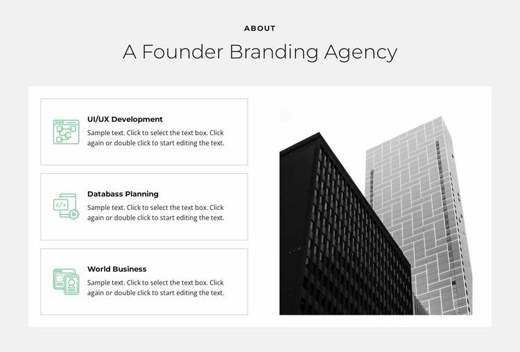 A founder agency Website Design