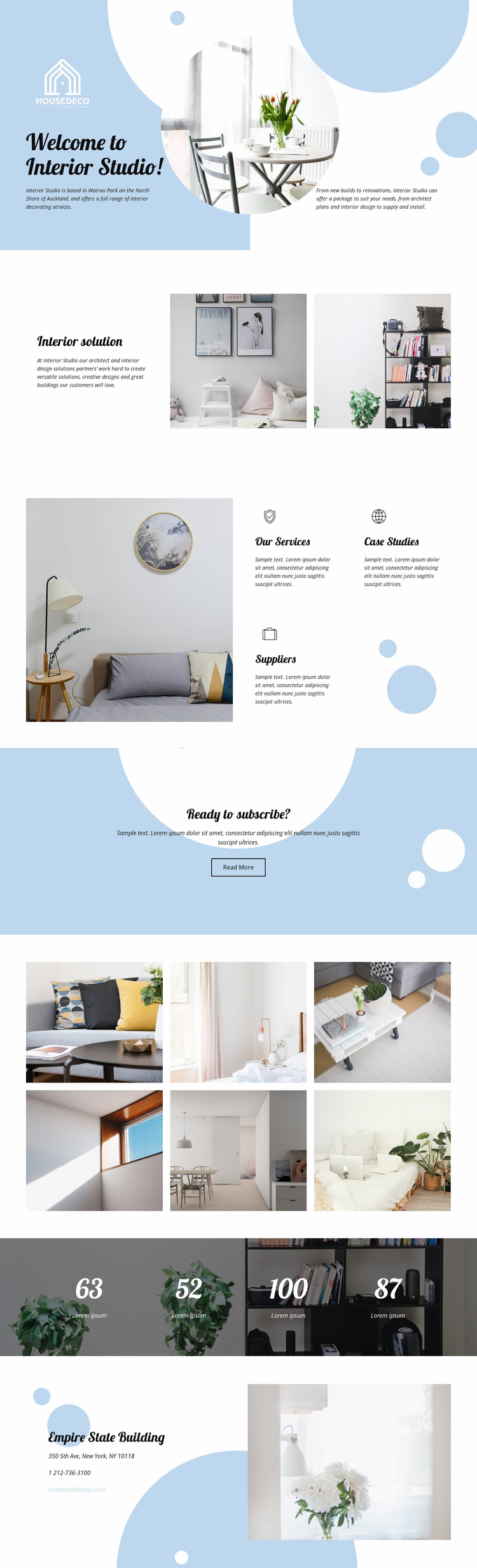 Interior Studio Website Design