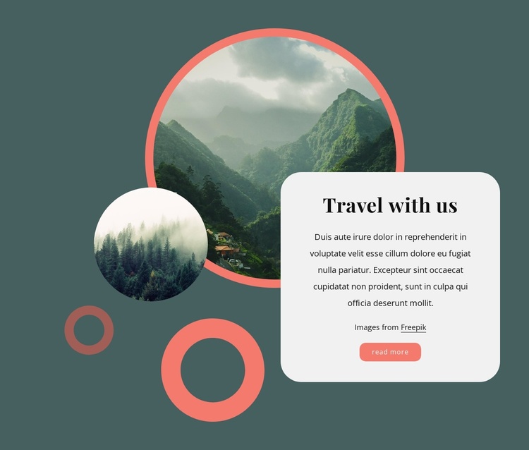 Adventure travel and nature tours Website Template