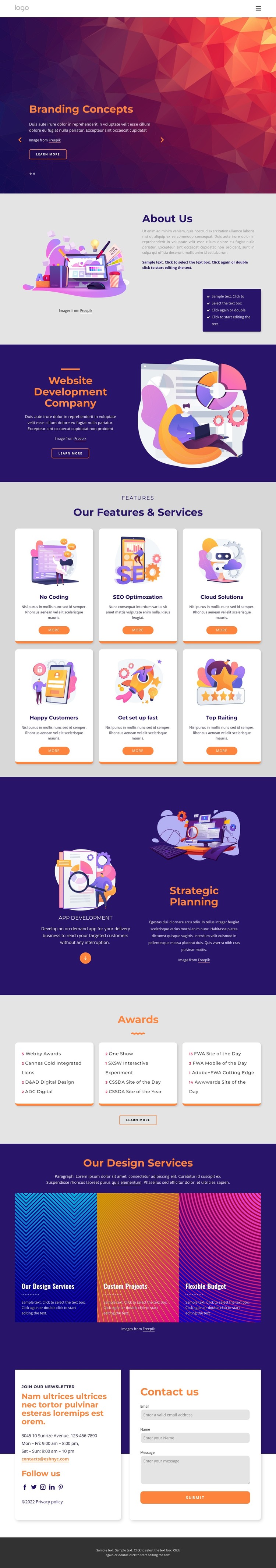Branding concepts HTML Template