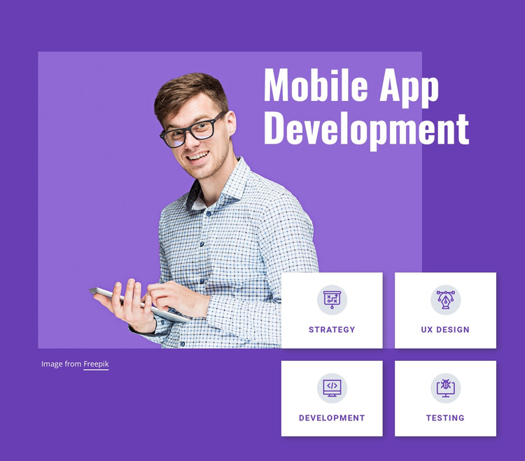 Mobile app development studio HTML5 Template