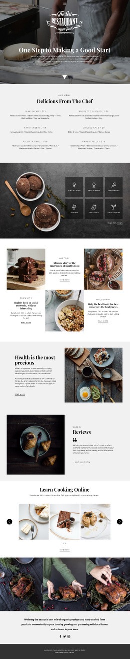 460+ Food & Restaurant Html Code Examples