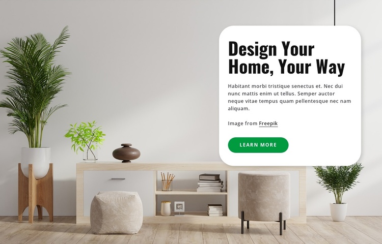 Design your home Joomla Template