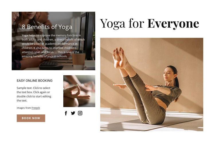 Yoga for everyone Template