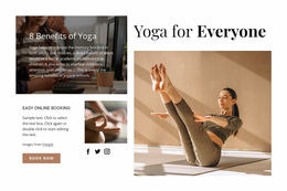 Yoga For Everyone Website Design