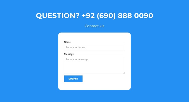 Have questions CSS Template