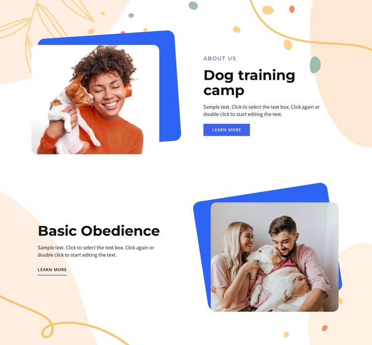 Obedience training CSS Template
