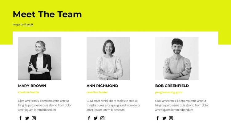 Our staff HTML Template