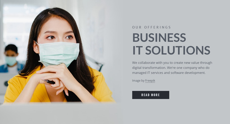 Business IT solutions HTML Template