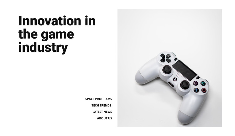 Game industry HTML Template