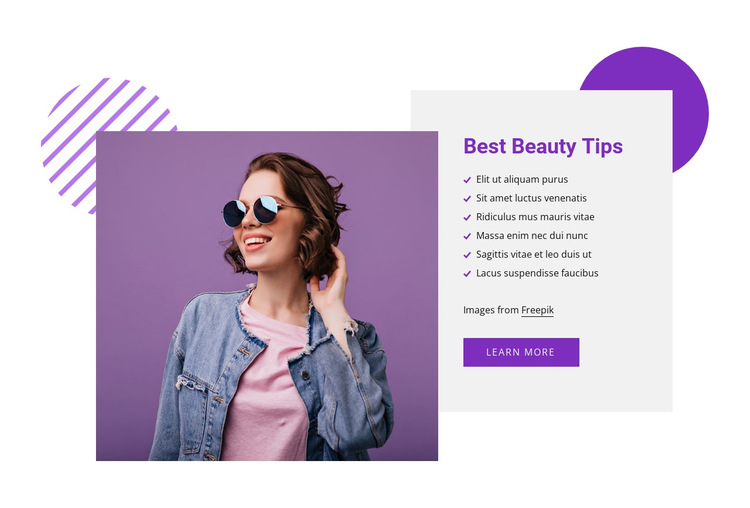 Best beauty tips HTML5 Template