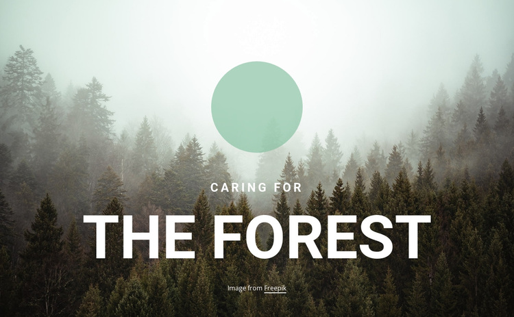 Caring for the forest Joomla Page Builder