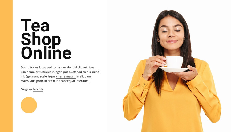 Tea shop online HTML Template