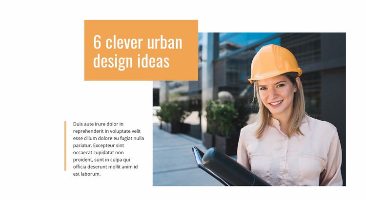 Urban design ideas Website Mockup