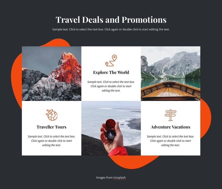 Travel deals CSS Template