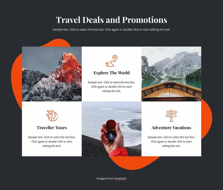 Travel deals WordPress Website Builder