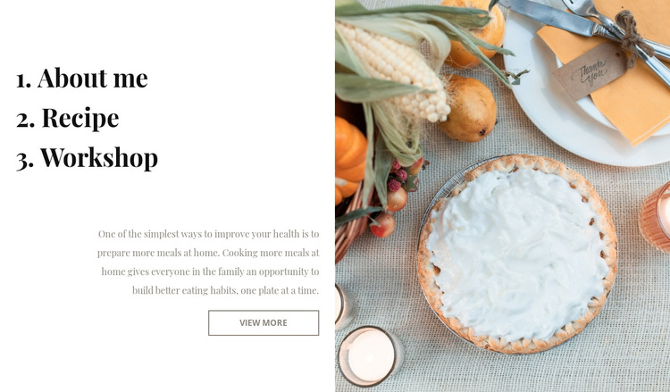 Cooking blog Template
