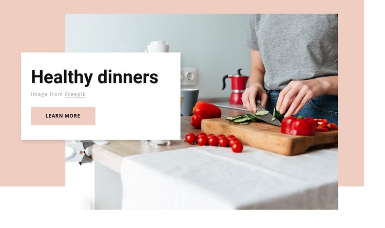 Healthy dinners CSS Template