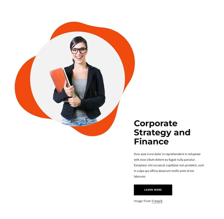 Corporate strategy CSS Template