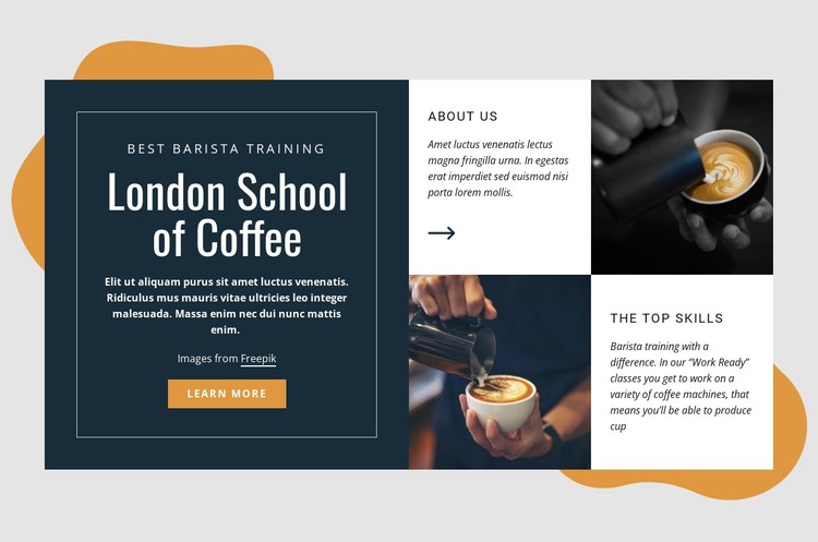 London school of coffee CSS Template