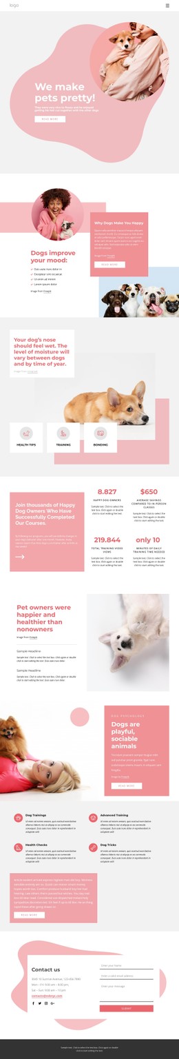 Pets & Animals CSS Templates