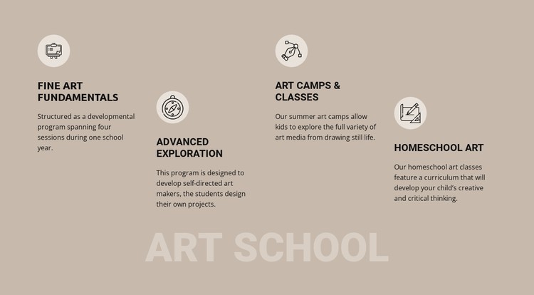 Art school education CSS Template
