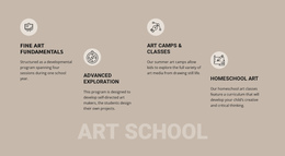 Art School Education Content Management System